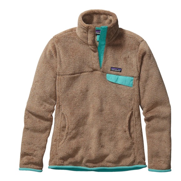 Patagonia Retool Snap-T Fleece Pullover light sesame, teal bear brown - Picture 2 of 7